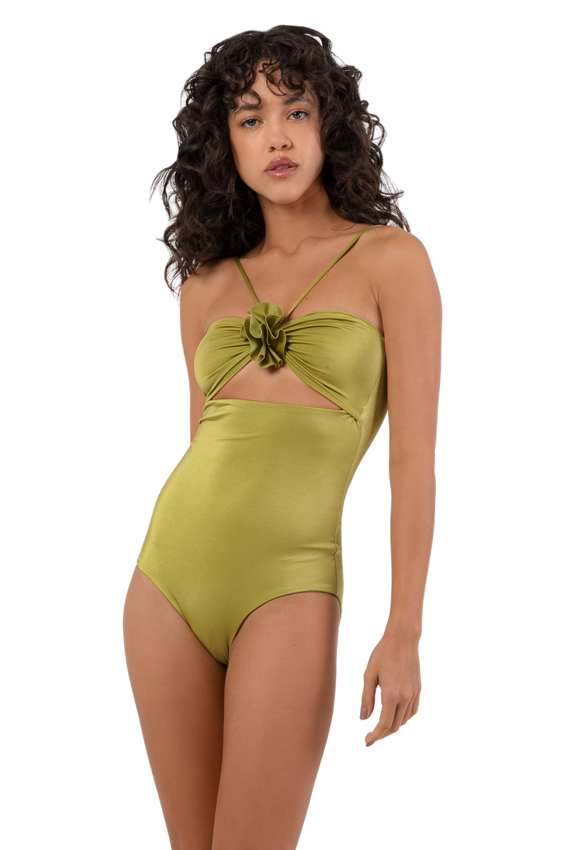 Yina One Piece Bathing Suit Pascolo Green