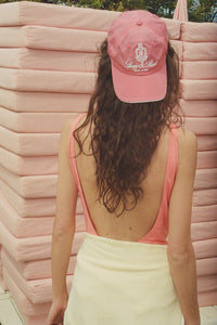 Vendome Nylon Hat Cotton Candy/White