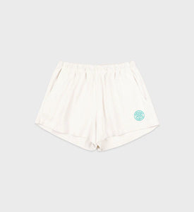 Connecticut Crest Disco Shorts - Coconut