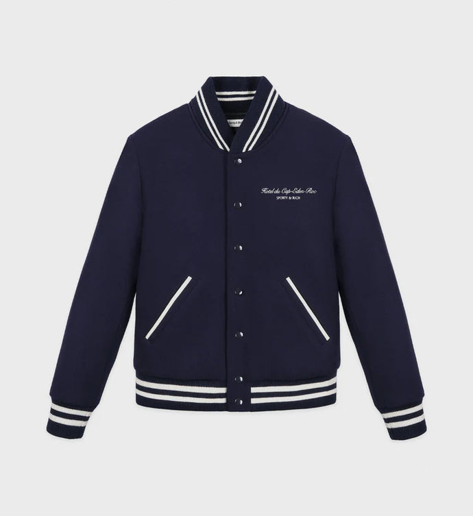 Eden Crest Wool Varsity Jacket - Navy