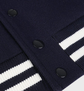 Eden Crest Wool Varsity Jacket - Navy