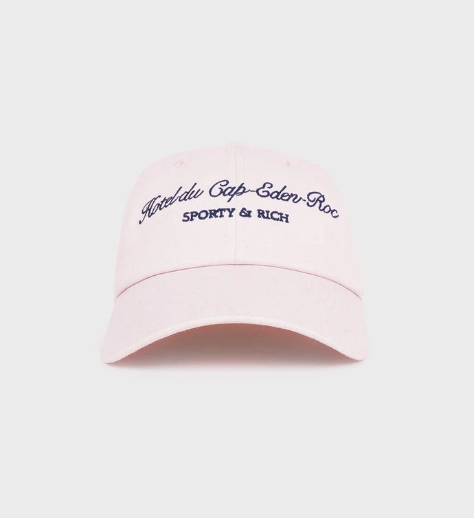 Hotel du Cap Cursive Hat - Pink