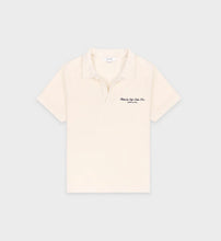 Load image into Gallery viewer, Hotel du Cap Cursive Terry Polo - Cream
