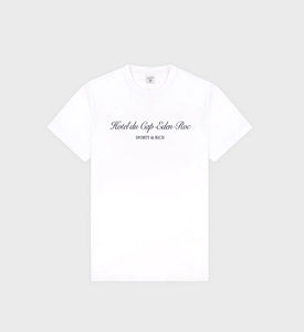 Hotel du Cap Cursive T-Shirt - White