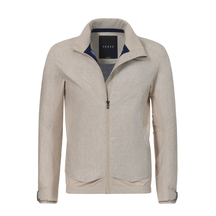 Wind Seeker Linen Laminated Shell Jacket - Beige