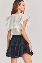 Load image into Gallery viewer, Ruffle Mini Skirt - Black
