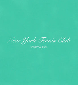 NY Tennis Club Cropped Crewneck - Caribbean