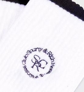 SRHWC Embroidered Socks White/Navy