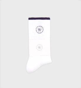 SRHWC Embroidered Socks White/Navy