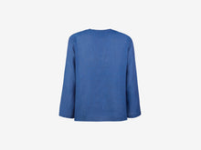 Load image into Gallery viewer, Camicia Blue Bar Linen Shirt - Bright Blue
