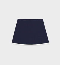 Load image into Gallery viewer, Serif Logo Embroidered Wrap - Skirt Navy
