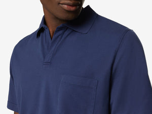 T-Shirt Crew Cotton Polo T Shirt - Navy Blue