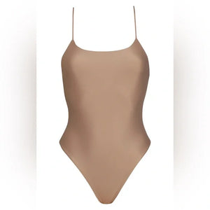 Trophy One Piece - Taupe Sheen