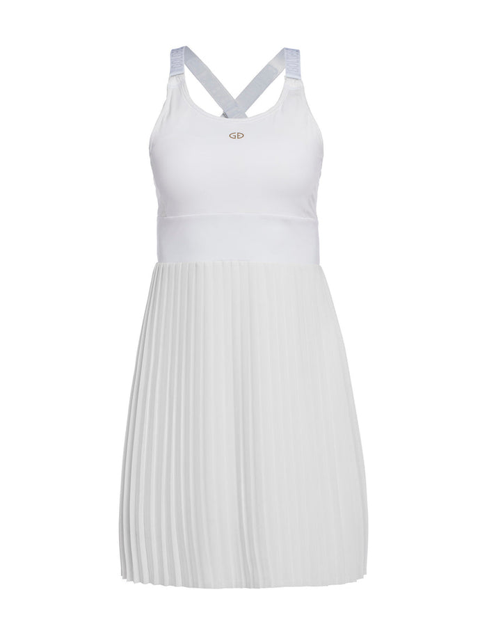 Cheer Dress With Inner Short  - White